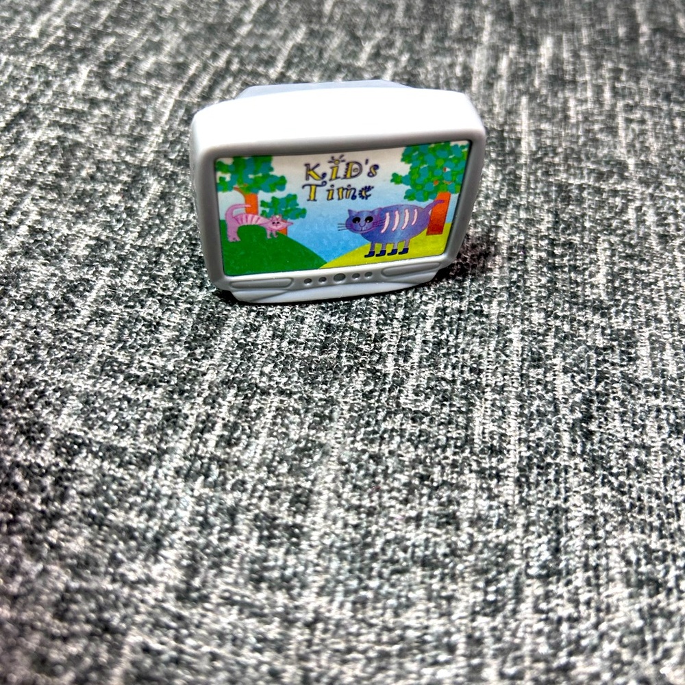 Vintage Loving Family Dollhouse Furniture Kida Time TV Fisher Price